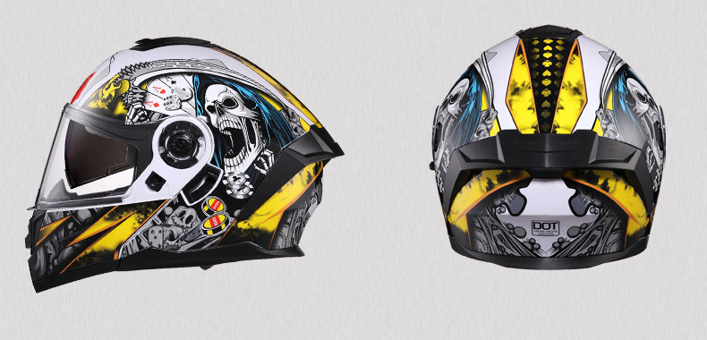 DOT Certification Solid Color Motorcycle Flip up Helmet